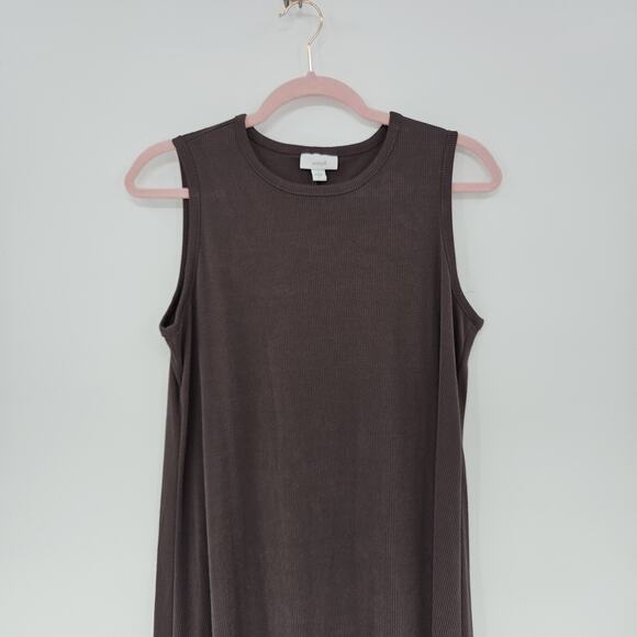 Pure J Jill Ribbed Maxi Dress S Tencel Modal Capsule Closet Minimalist Lagenlook - Picture 3 of 11